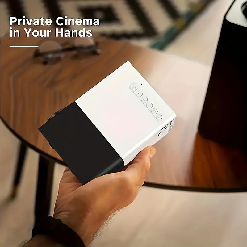 3000+ Lumens High-Definition Mini Pocket Projector - Stunning Vivid 3D Visuals, Broad Compatibility with HDMI, USB, and VGA, Convenient Handy Remote Control, Perfect for Home Cinema and Outdoor Movie Nights