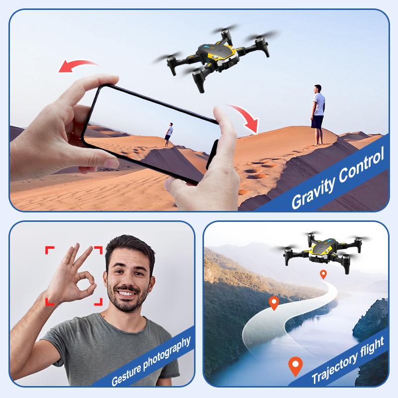 M8Pro Dual Camera Drone with 2 Batteries, Level 4 Wind Resistance & Brushless Motor - 50x HD Zoom, Intelligent 5g Return, Optical Flow Positioning, Stable Aerial Shots - Ideal Gift for Birthdays, Christmas & Outdoor Fun!