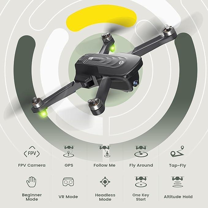 Holy Stone GPS Drone with 4K Camera , HS175D RC Quadcopter with Auto Return, Follow Me, Brushless Motor, Circle Fly, 46 Mins Long Flight