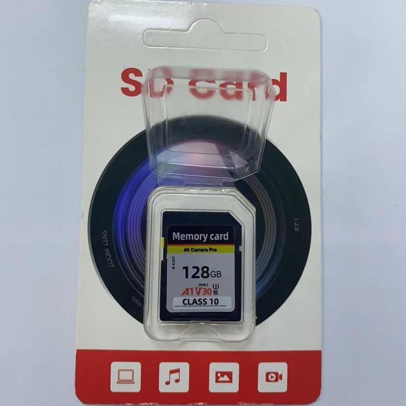 SD Card, 1 Count High Speed Memory Card, Universal Class 10 3D 4K V30 Video High Speed Capacity UHS-I SD Card For Camera, Camera Accessories