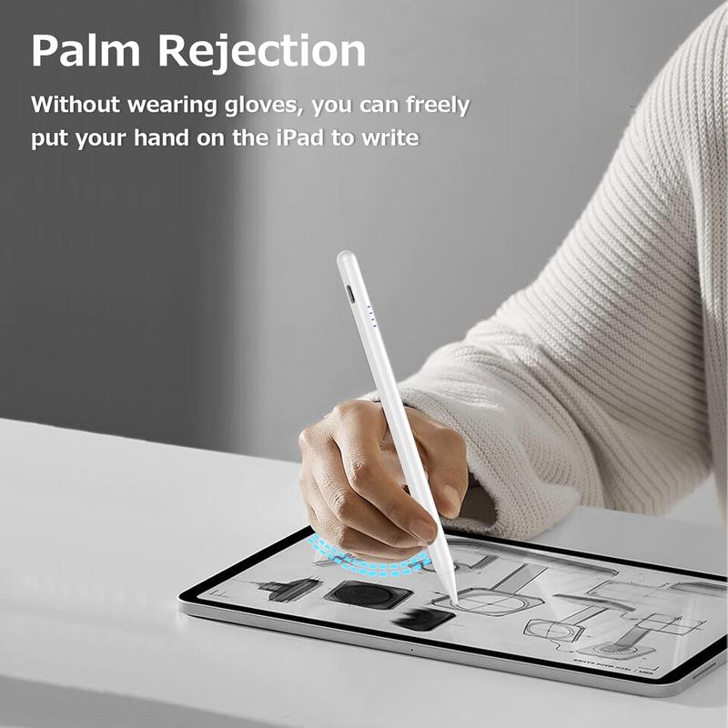 Stylus Pen for iPad 9th&10th, Fast Charge for iPad Pencil with Palm Rejection, Active Pen Compatible with (2018-2024)  iPad Pro 11