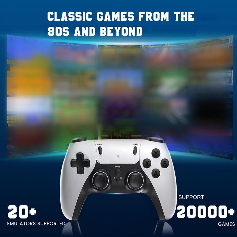 Retro Gaming Stick 23+ Consola de Juegos 4K Sistema de Salida HDMI, Plug and Play Consola de Juegos con Tarjeta TF de 64GB, Mando Inalámbrico de Atletismo Dual - Regalo para Jugadores de Todas las Edades Accesorios para Consolas de Juegos