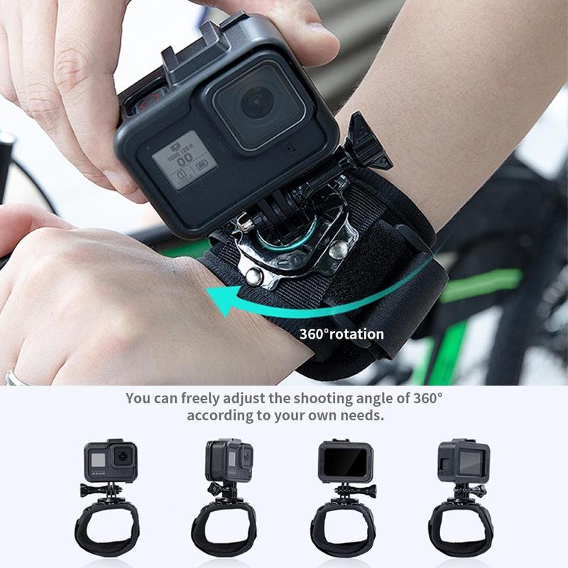 Wrist Strap for Sports Camera, 360 Degree Rotary Wrist Strap, Portable Camera Accessories for Sports Camera