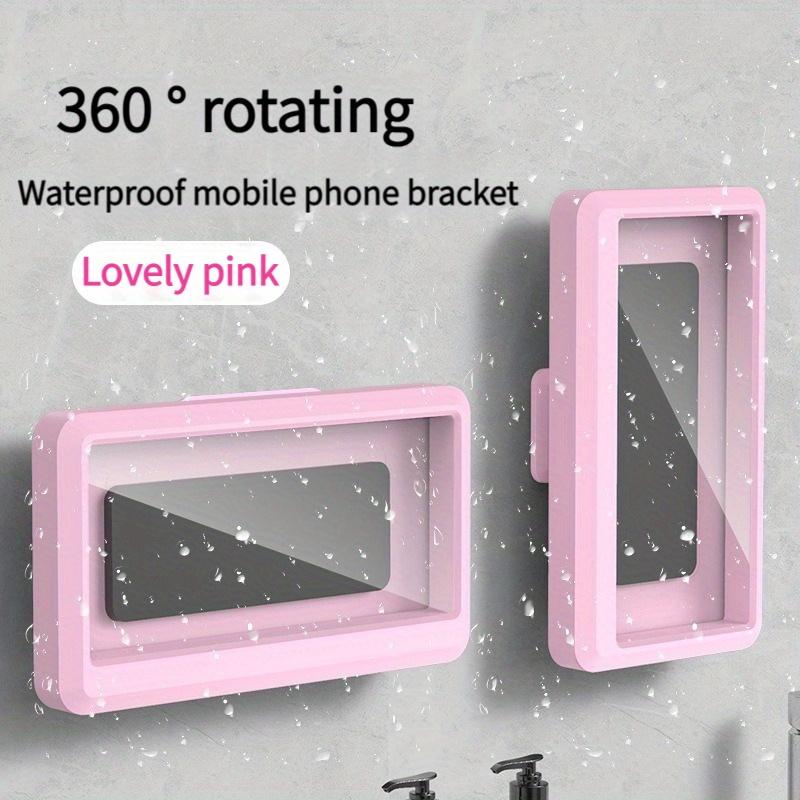 Premium Waterproof Shower phone holder-360 ° rotating, anti-fog touch screen, wall mount for bathrooms-secure fit for 4 to 7 devices-2