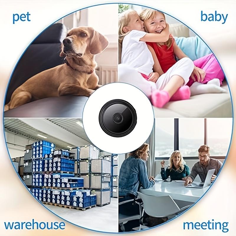 1080P Wireless Security Camera 360 ° Bracket, Smart 2.4GHz WiFi Indoor Outdoor Monitoring, Smart Home Security Camera, Mobile Phone Remote Application, Home Assistant, Remote Viewing, Motion Detection, Suitable for Office Store Garage