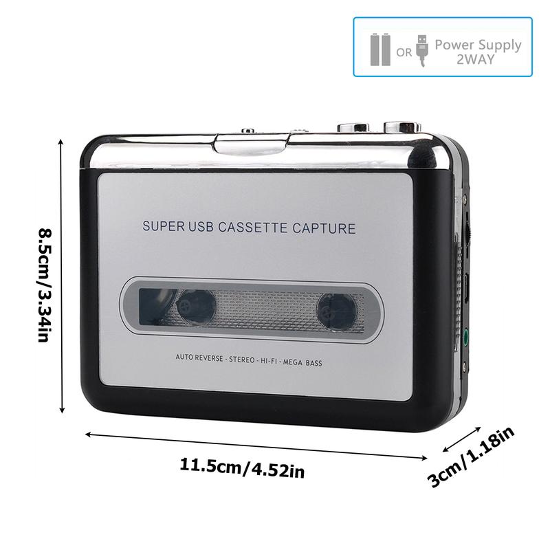 Digital Tape to MP3 Converter Recorder Portable New Technology Recording Audio Usb