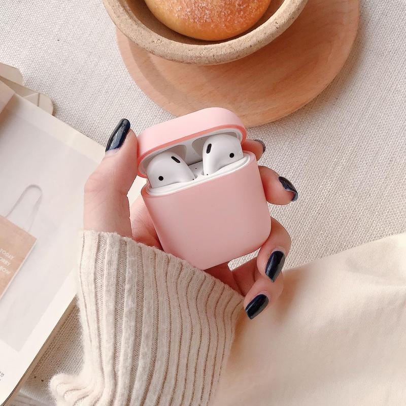 Cute Pink Case for Airpods 2nd 1st Generation Cover for Girl Women with Pom pom Keychain & Cleaner Kit, Soft Airpods iPod 2nd 1st Gen Protective Cover Skin for Airpods 2 1, Pink