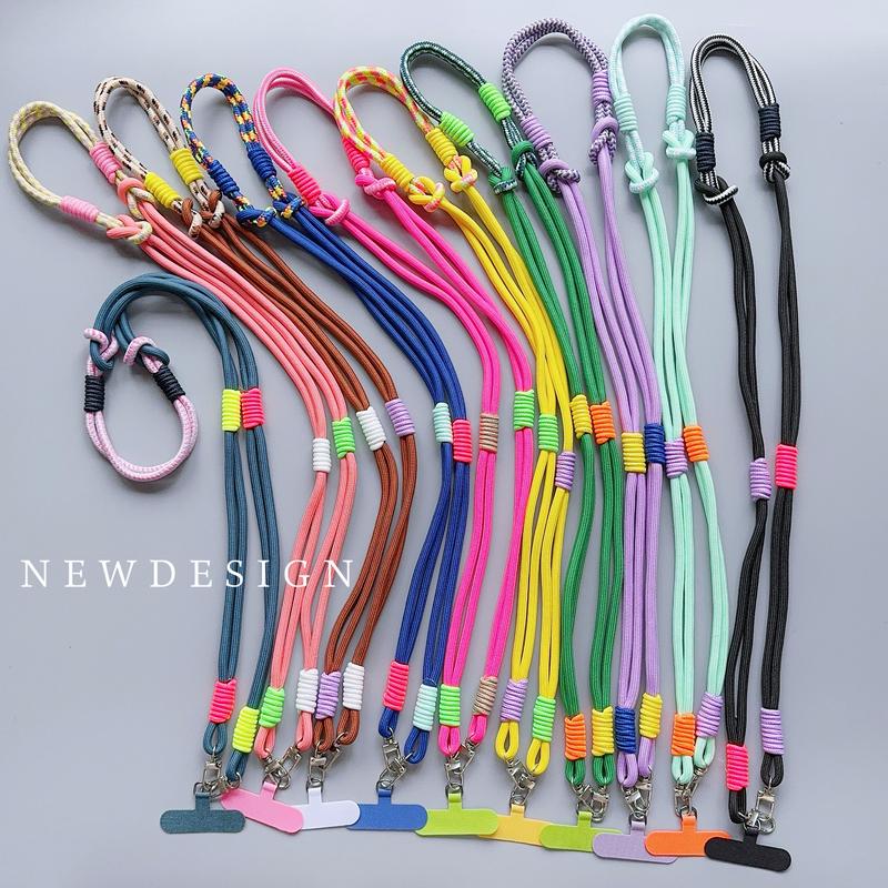 Handwoven Mobile Phone Lanyard Long Crossbody Strap Sturdy And Durable Anti Loss Korean Version Unisex Personalized And Creative Accessories Smartphone Accessories Smartphone