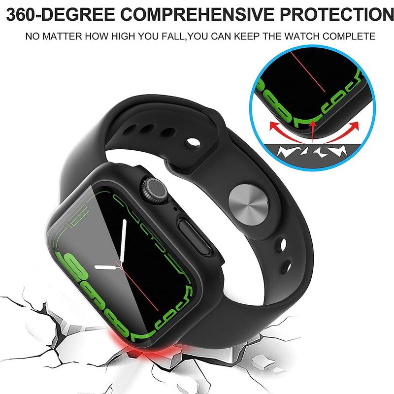 Smart Watch Tempered Glass Screen Protector for Summer Gift, 1 Count Minimalistic Dust-proof Watch Screen Protective Cover Compatible With Apple Watch 38mm 40mm 41mm 42mm 44mm 45mm