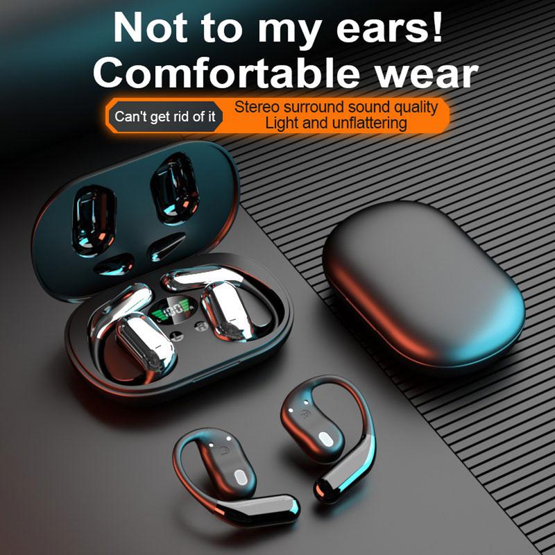 OWS Open Ear Wireless Bluetooth Earbuds HIFI Sound Quality Sports Headphones IPX7 Waterproof With microphone