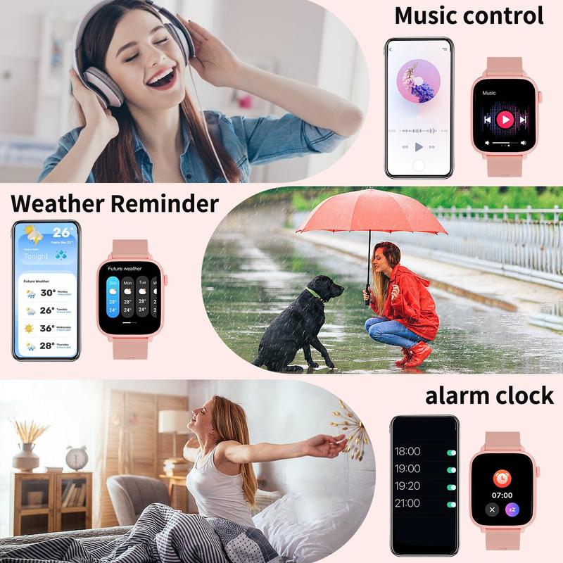 Multifunctional Smart-watch, Fashion Digital Android Touch Screen Watch for iPhone Andriod Watch, Multiple Sport Modes Sports Smart Watches for Women & Men