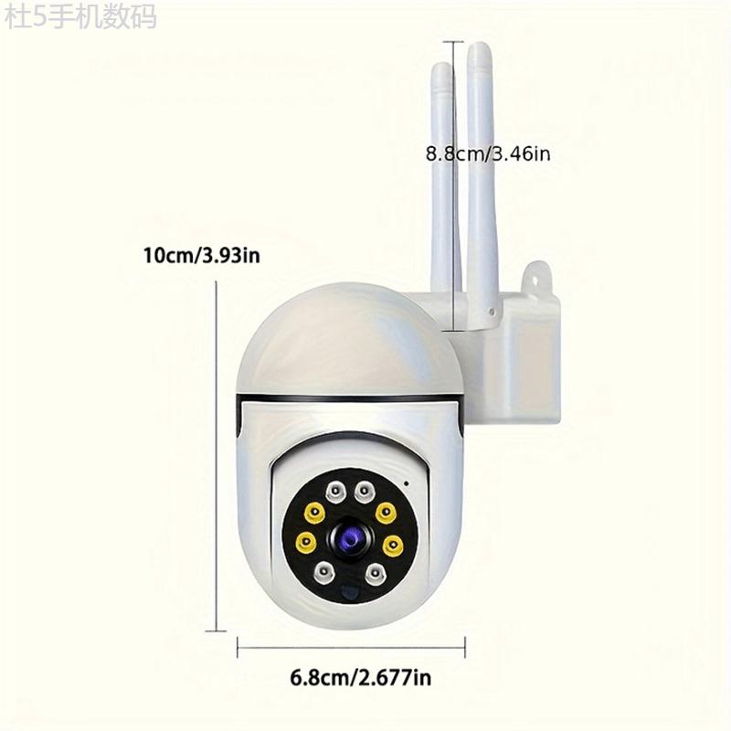 Teruhal 1080P HD Indoor Outdoor Security Camera with 2-Way Audio, Wi-Fi, Pan Tilt Zoom, Motion Tracking for Youngsters & Pets - Color Night Vision