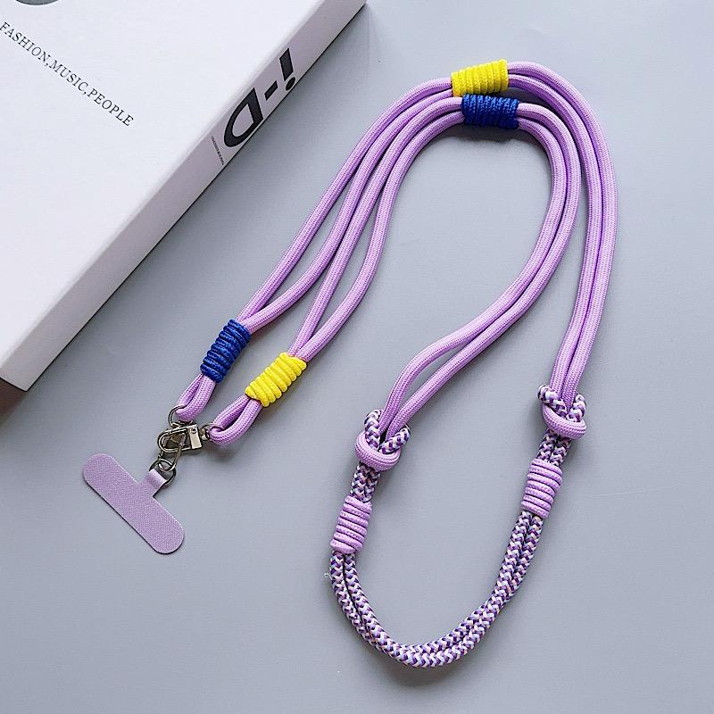 Handwoven Mobile Phone Lanyard Long Crossbody Strap Sturdy And Durable Anti Loss Korean Version Unisex Personalized And Creative Accessories Smartphone Accessories Smartphone