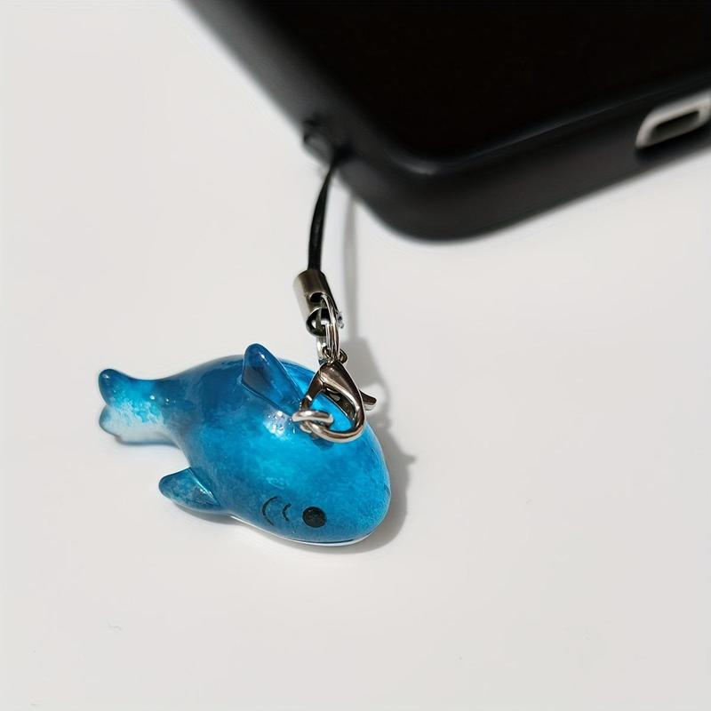 Cute Shark Design Phone Chain, Fashionable Phone Lanyard, Phone Decoration Pendant for Women & Girls, Mobile Phone Accessories