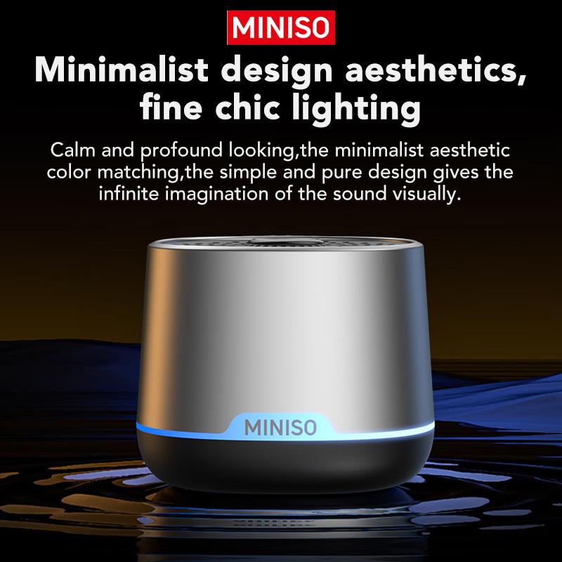 MINISO Portable 5W Wireless Bluetooth Speaker ,Mini Pocket Sound 8 Hours Music Time Speaker , 2 in 1 Stereo Sound Speaker Audio Smartphone