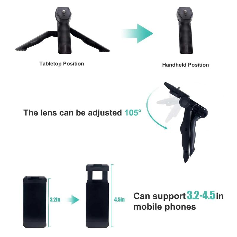 Smartphone Vlogging Kit for Iphone Android with Tripod Mini Microphone Starter Vlog Kit for Tiktok Live Stream Video Youtube BTFOOR