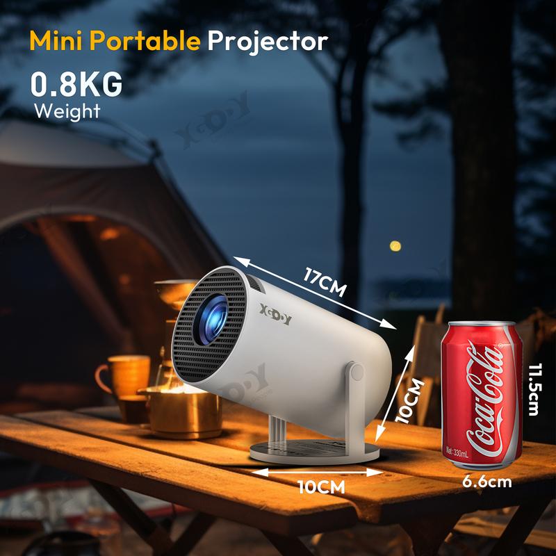  [Gimbal 3] Mini Projector with WiFi and Bluetooth, Auto Keystone Correction, 200