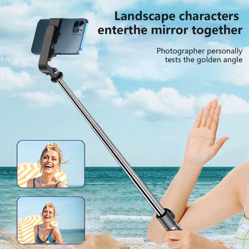 Cell Phone Selfie Stick Tripod, 1 Count Extendable Selfie Stick, Smartphone Tripod Stand with Wireless Remote, 360° Rotation Phone Holder for Smartphones