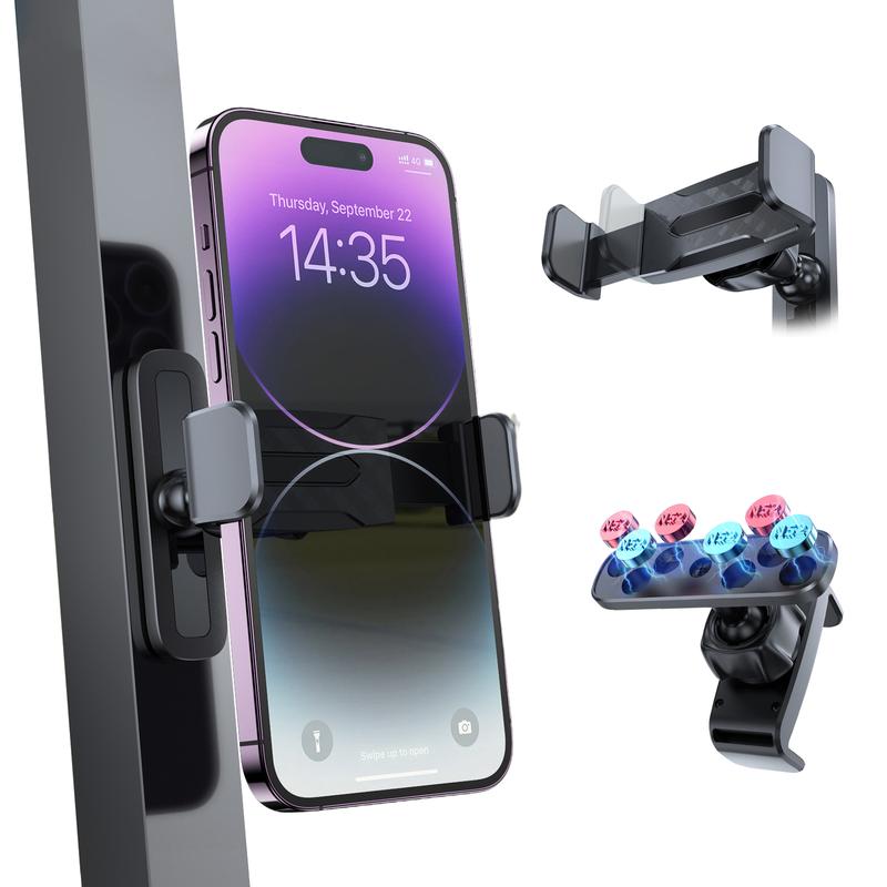 Gym Magnetic Phone Holder, 360 Adjustable, Compatible with 4.7-6.5