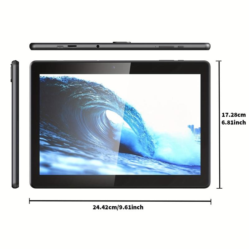 Tablet 10 Inch Android Tablet, Android 13 Tablet, Quad-Core Processor 32GB Storage (Expandable 512GB) Tablet, GPS, FM, GMS Certified, IPS HD Screen, 6000mAh Long Battery Life