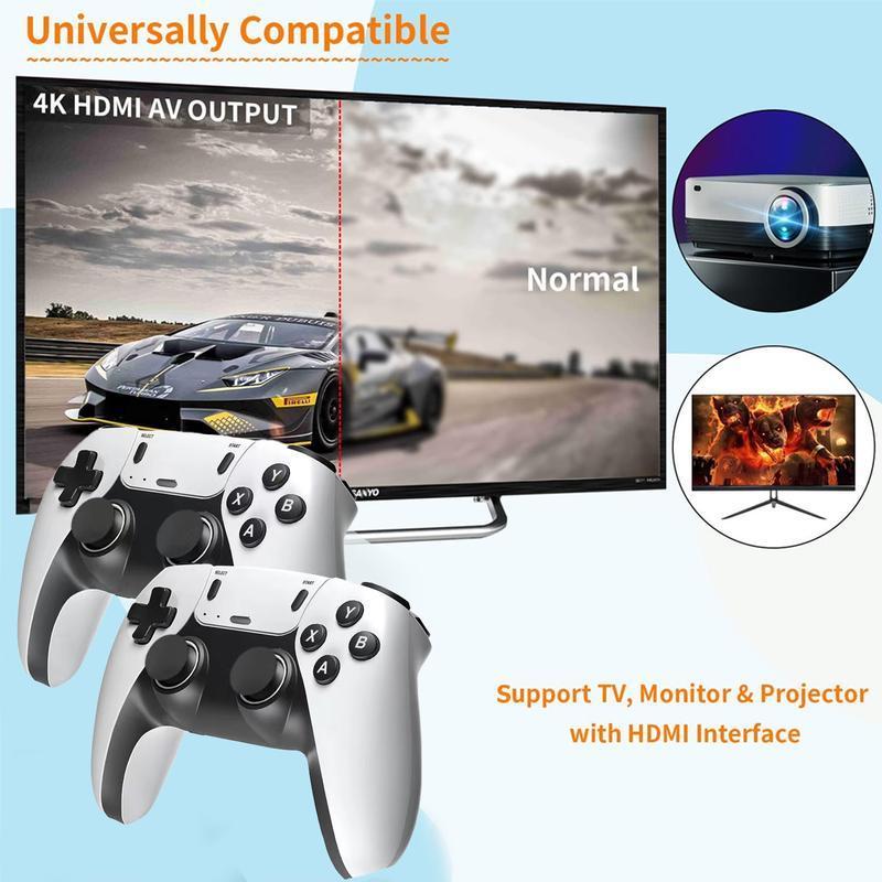 Retro Game Console Stick,128G Nostalgia GameStick with 40000+Video Games, 40 Emulator Console Plug and Play for TV,Retro Play Compatible withArcade Maze, 4K