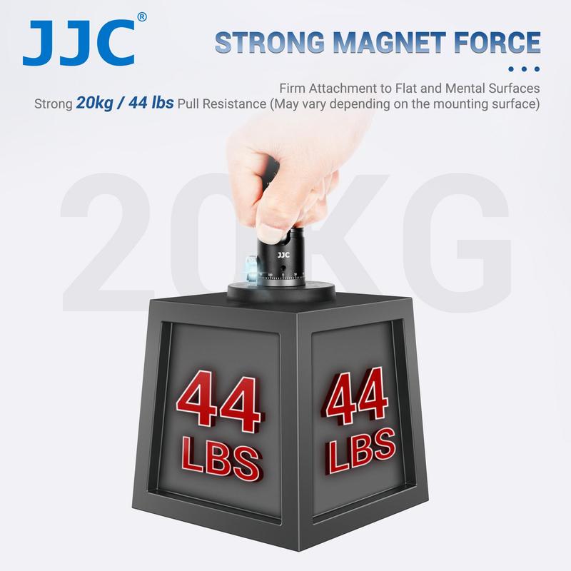 Magnetic Base Set with Strong Ball Head, 360° Rotatable Magnetic Camera Stand with 1 4