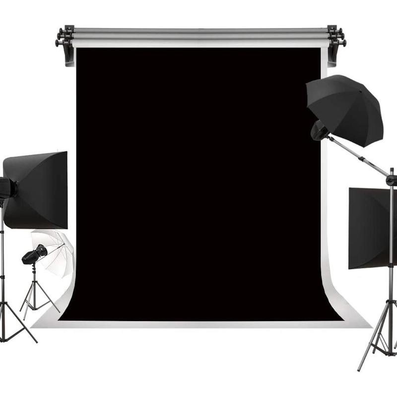 5ft*7ft Solid Black Backdrop Portrait Background for Photography Studio custom backdrops Accessories Camera Birthday Microfiber Smartphone