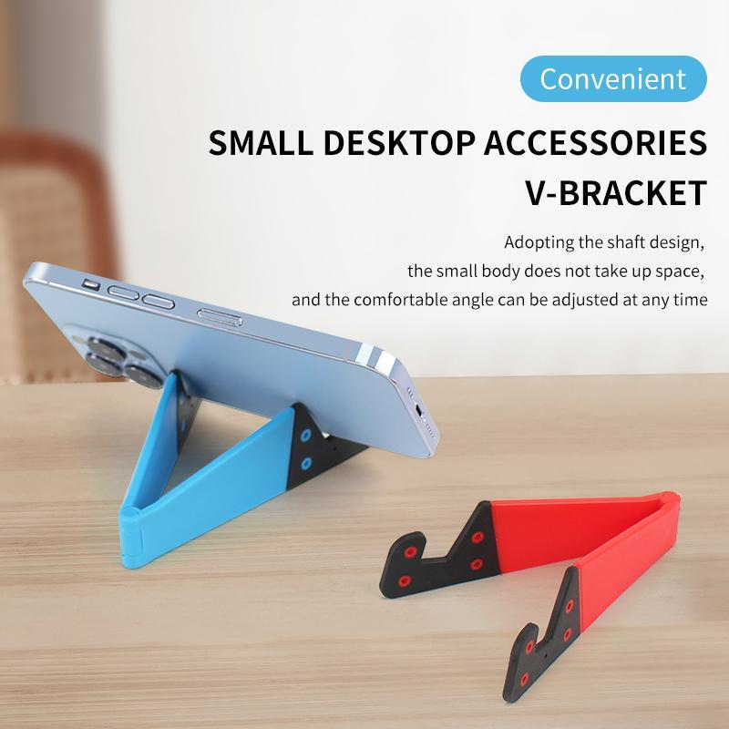 V-shaped Phone Holder, Portable Foldable Phone Stand, Desktop Phone Holder, Phone Mount for Home Office, Universal Phone Accessories