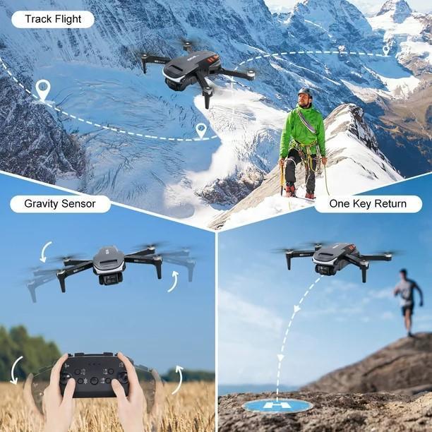 D94 Remote Controller Drone with Dual Camera, RC Quadcopter Drone with Light, Avoiding Obstacles, Headless Mode Accessories Electronic Gift Square f pv