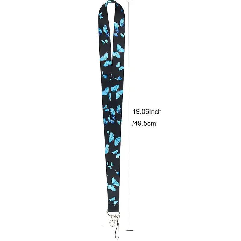 Butterfly Pattern Phone Lanyard, Universal Cellphone Strap, Phone Wristband Lanyard for Mobile Phone