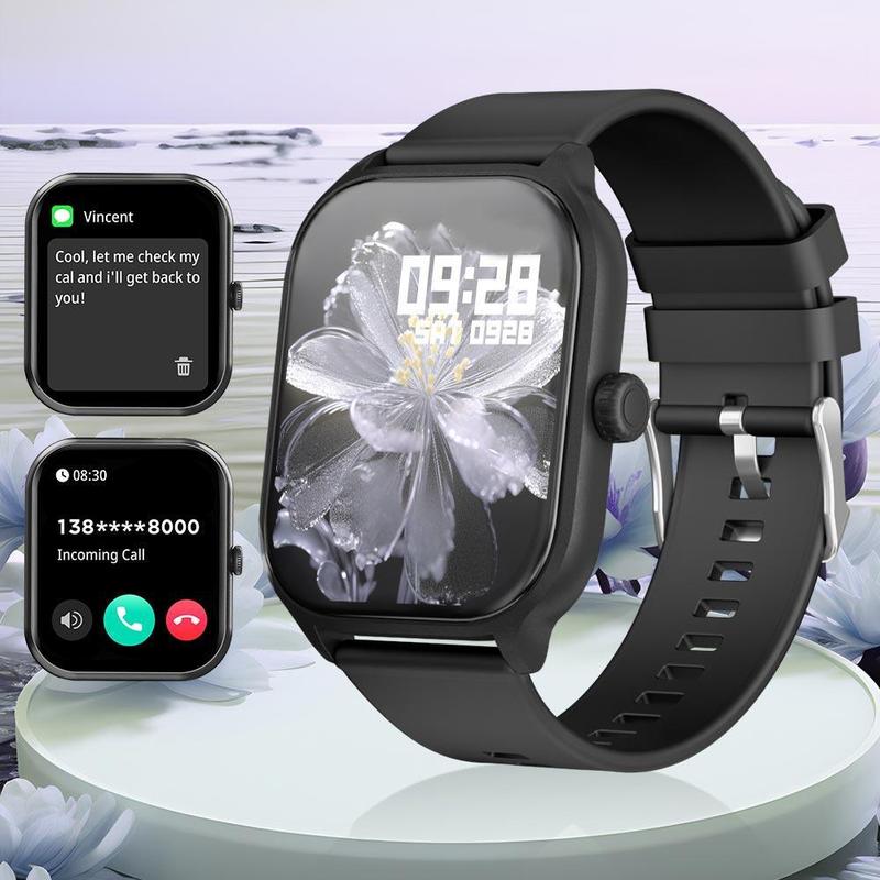 Multifunctional Smartwatch for Men & Women, Summer Digital Smartwatches with Heart Rate Monitoring & Sleep Tracking, Sports Fitness Tracker Smart Watch for iPhone Android Smartphone, Wearable Wristwatch, Fitness Watch, Men's Tech Gadgets 2024