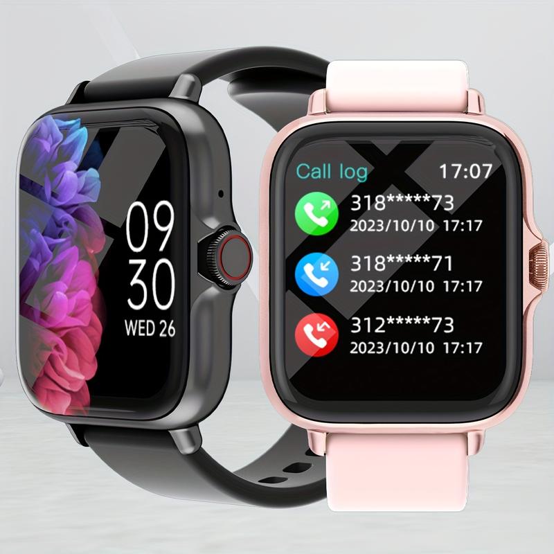 Waterproof Smart Watch, 1.83-Inch Full Touch Screen Display, with Messages, Answering Calls, Smart Watch, Sleep Monitoring, Sports Pedometer, Information Reminder, Suitable for iPhone Android Phones, Smart Bracelet, women's Men's Fitness Watch, Friend Gif