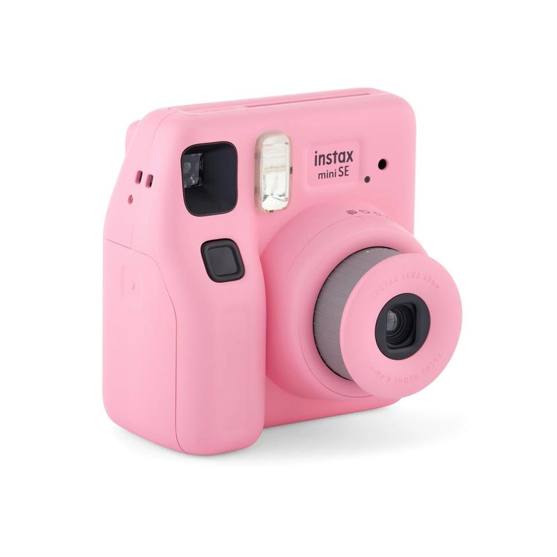 Fujifilm Instax Mini SE Instant Camera with Bonus 10 Pack Mini Film, Pink - Perfect Christmas Gift