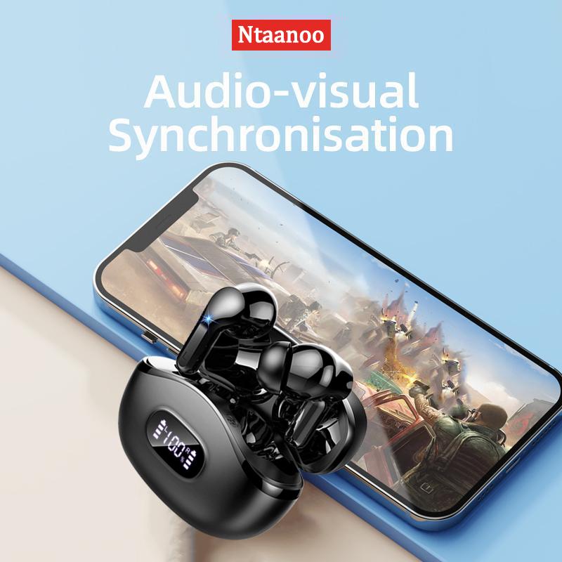 [Christmas Sale] 2024 Wireless Bluetooth 5.3 Smart Earbuds with Noise-Canceling Microphone for Sports Men and Women with Stereo Bass and 40 Hours of Standby Time