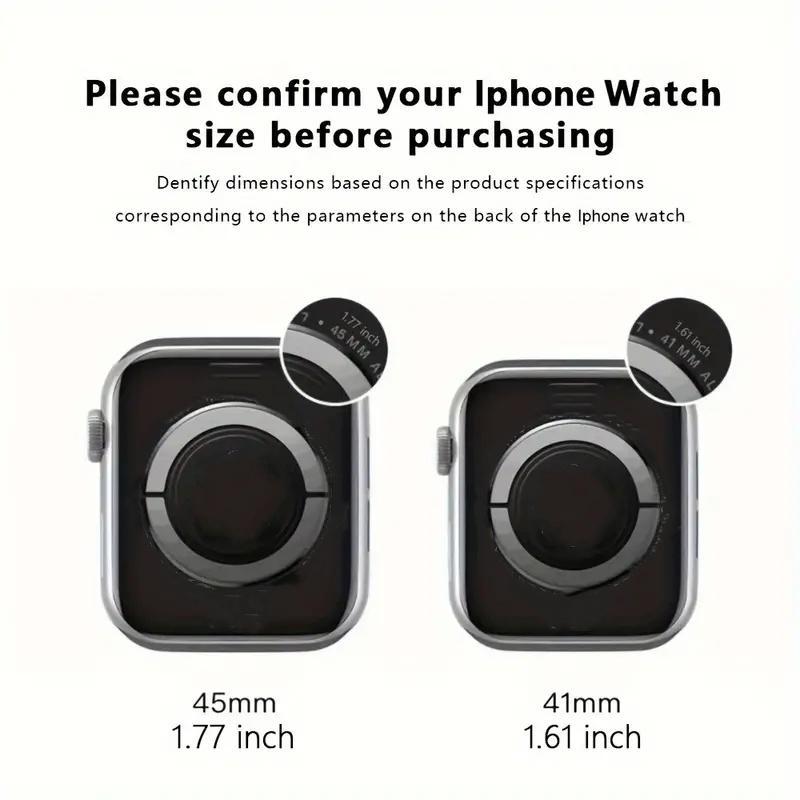 4-in-1 HD Glass Smart Watch Screen Protector Set, 1 Set Including 4 Smart Watch Screen Protectors with 2 Gift Accessories Compatible with Apple Watch