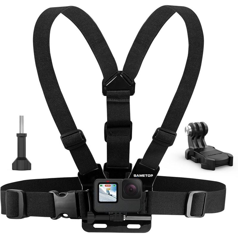 Chest Mount Strap Harness Chesty Body Mount Compatible with Hero 13, 12, 11, 10, 9, 8, 7, 6, 5, 4, Session, 3+, 3, 2, 1, Max, Action Camera Smartphone