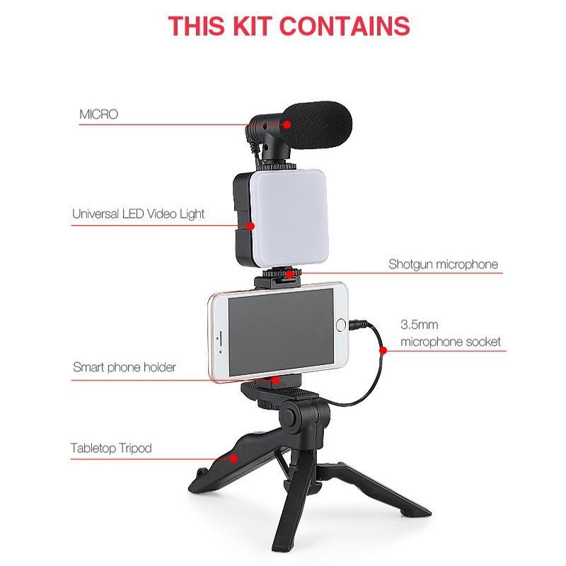 Mini Pocket Camera Tripod Set, Camera Tripod with Accessories, Outdoor Sports Photography Live Kit, Indoor & Outdoor Recreation Equipment, Christmas Gift