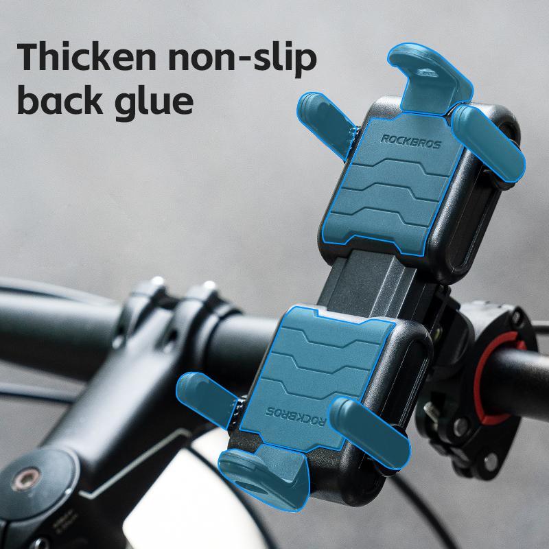 ROCKBROS Bike Phone Holder- Adjustable Motorcycle Phone Mount Handlebar Clip for Bicycle Scooter, Cell Phone Clamp for 4.1