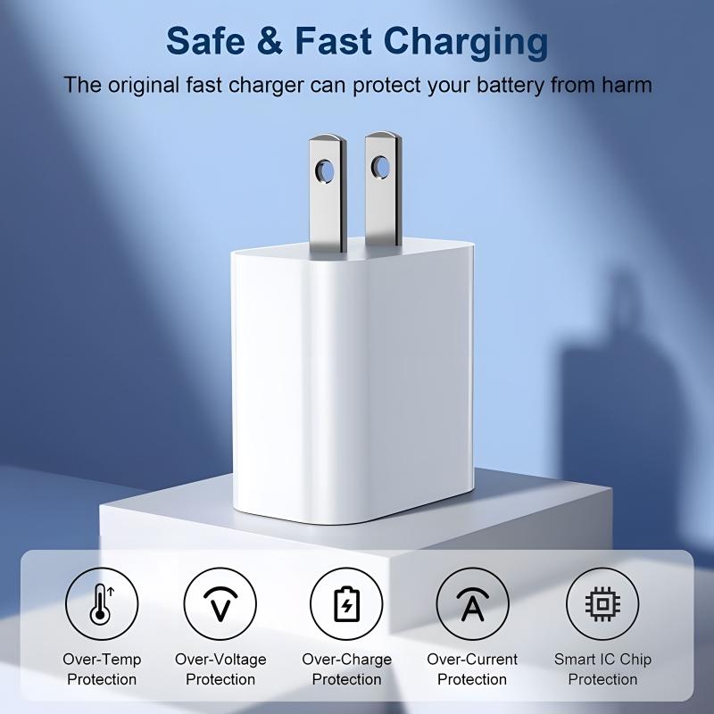 35W PD Fast Charger With 6FT USB C to iOS Cable for iPhone, Super Fast USB C Charger for iPhone 14 Pro Max 13 Pro 12 11 X XS 8 7 6 Fast Charging Charger Cable Set Cellphone Devices