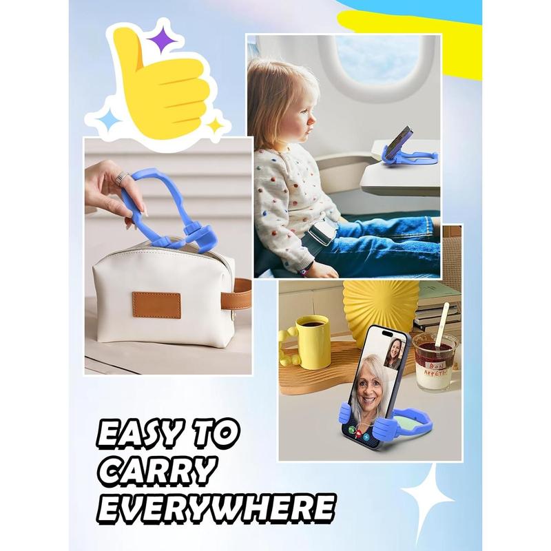 Stocking Stuffers Gifts for Teens Boys Girls Cell Phone Stand: Upgrade for Men Adults Kids Adjustable Lazy Thumbs Up Phone Holder for Desk Cool Gadgets Fun Gifts Ideas for Him Wife