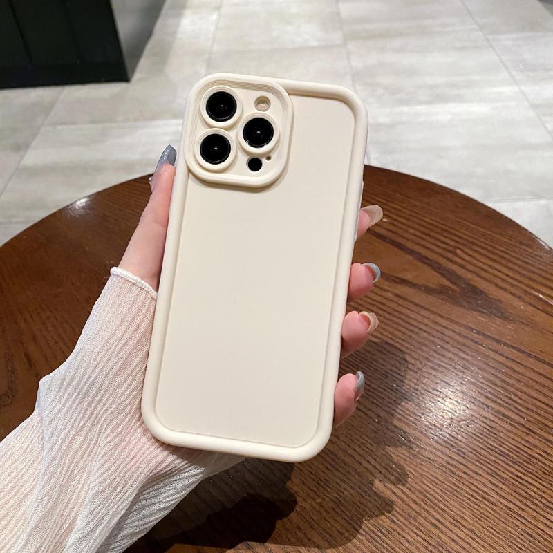 Solid Color Phone Case, Anti-fall Mobile Phone Case, Durable Phone Cover for iPhone 15 14 Pro Max 13 12 11 XR 8 7 Plus SE2 XS Max