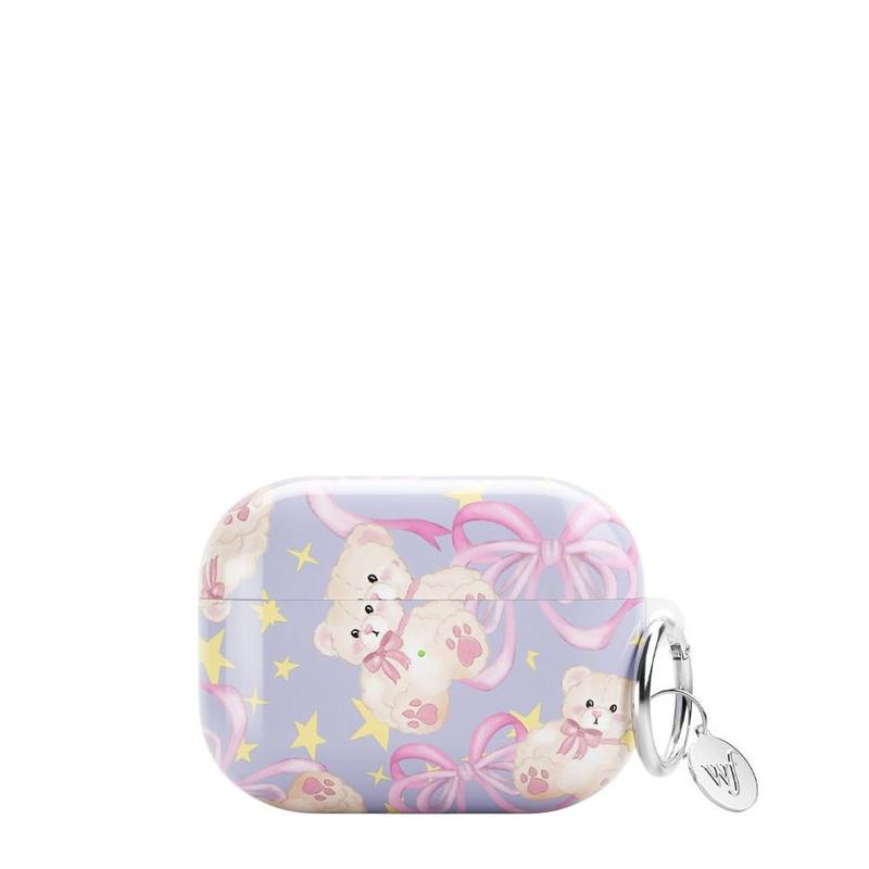 Wildflower Cases - Bear-y Bow Dream, Limited Edition AirPods Case Accessories Cover Protection Handheld Shockproof