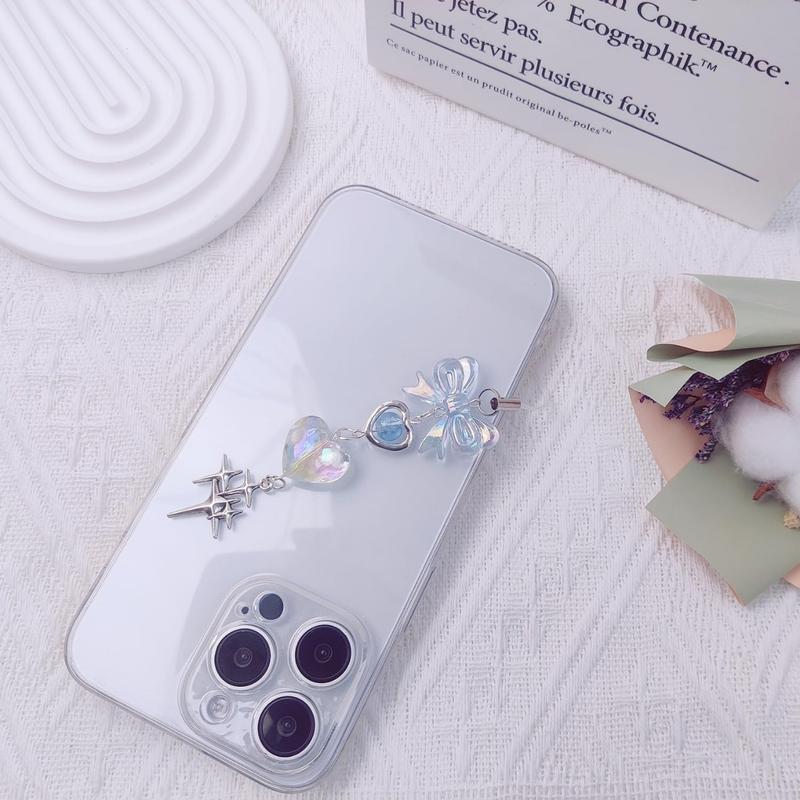 1-4count Cute Phone Charms Aesthetic  Cell Phone Charms Strap Strawberry Butterfly Star Phone Charm  Accessories for Phone Bag Keychain Camera Pendants Decor