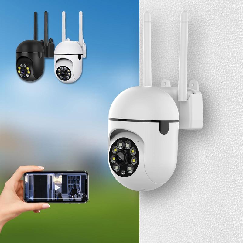 Wireless Security Camera, 360° Panoramic View Security Camera, Motion Detection & Two-Way Audio Camera for Home, Office, Factory