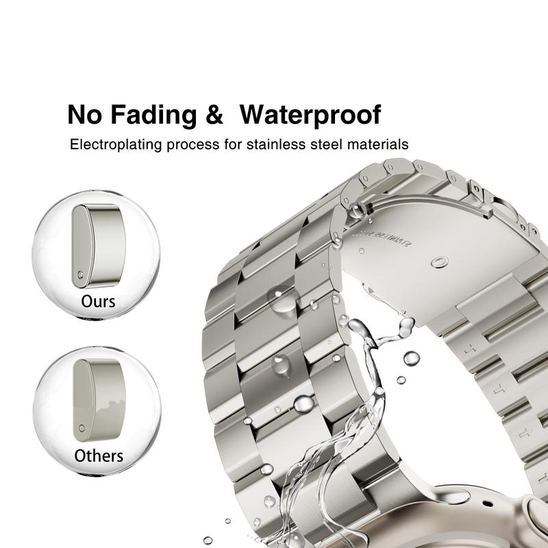 Luxury Stainless Steel ring Apple Watch band 38mm 40mm 41mm 44mm 42mm 45mm 49mm, Strap with TPU Protective Case Men & Women Stylish adjustable Wristband for iWatch  Series 10 9 8 7 6 5 4 3 2 1 SE SE2 Ultra Premium Wearable Accessories Dressy Bracelet