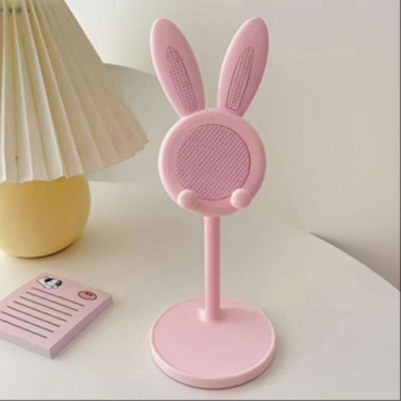 Cartoon Rabbit Design Phone Holder, Height Adjustable Phone Stand, Rabbit Phone Bracket, Phone Accessories for Home Office Use