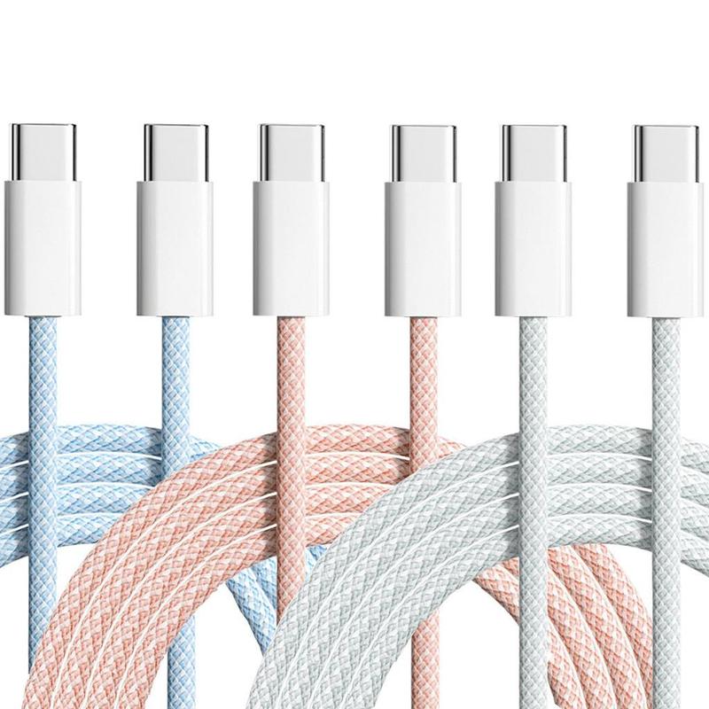 Type-C to Type-C Fast Charging Data Cable, 1 Count 30W Durable & Anti-break Mobile Phone Charging Cable, Accessories for iPhone & TypeC Port Devices