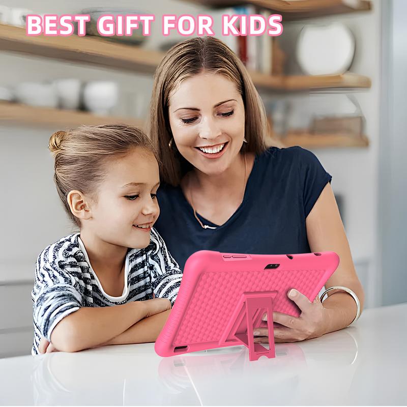 Kids Tablet 10.1 Inch Andriod 13 Toddler Tablet for Kids 3-12 Tablets with Octa-Core,10+64GB,HD Screen,6000mAh,WiFi2.4G,Bluetoot5.0,Kid-Proof Case,Parental Control,Google Play Store(Pink) Android FHD Display Tablet with Camera