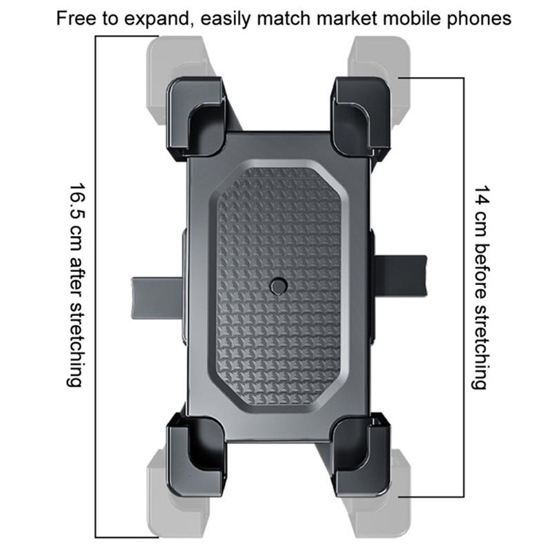 Phone Holder for Bike,Bike Phone Holder,Quick Release,Motorcycle Phone Mount - Motorcycle Handlebar Cell Phone Clamp,for iPhone 16 15 14 13 12 11 Pro Max Plus Mini, 4.7-6.8