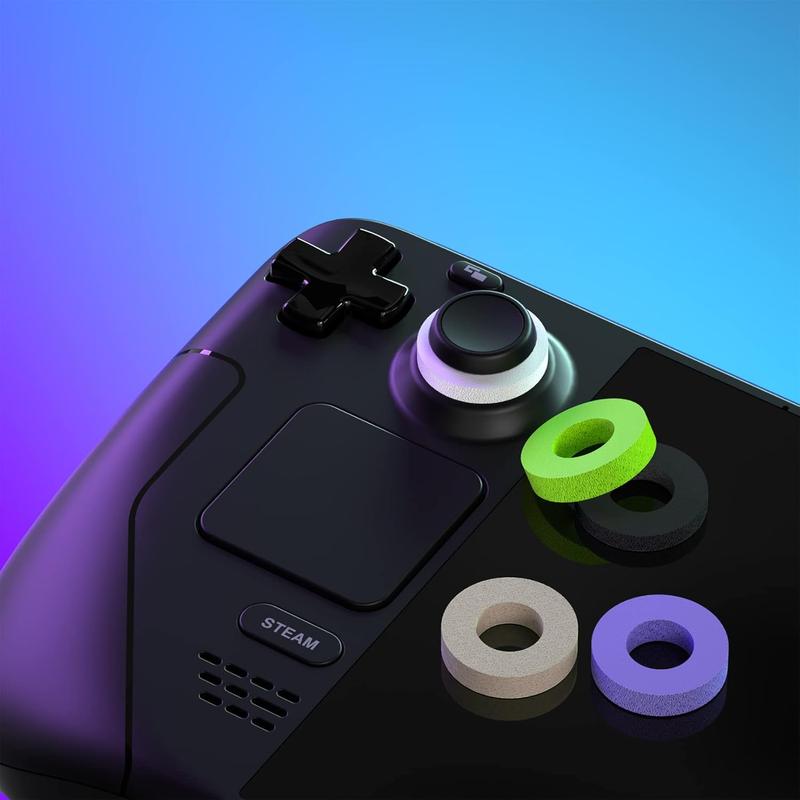 Precision Rings, Aim Assist Motion Controller 6PCS Precision Target Control Rings Suitable for PS4, PS5, Xbox One, Xbox Series X, Switch, Switch Pro Accessories Different Strengths Motion Control(Black Purple Green)